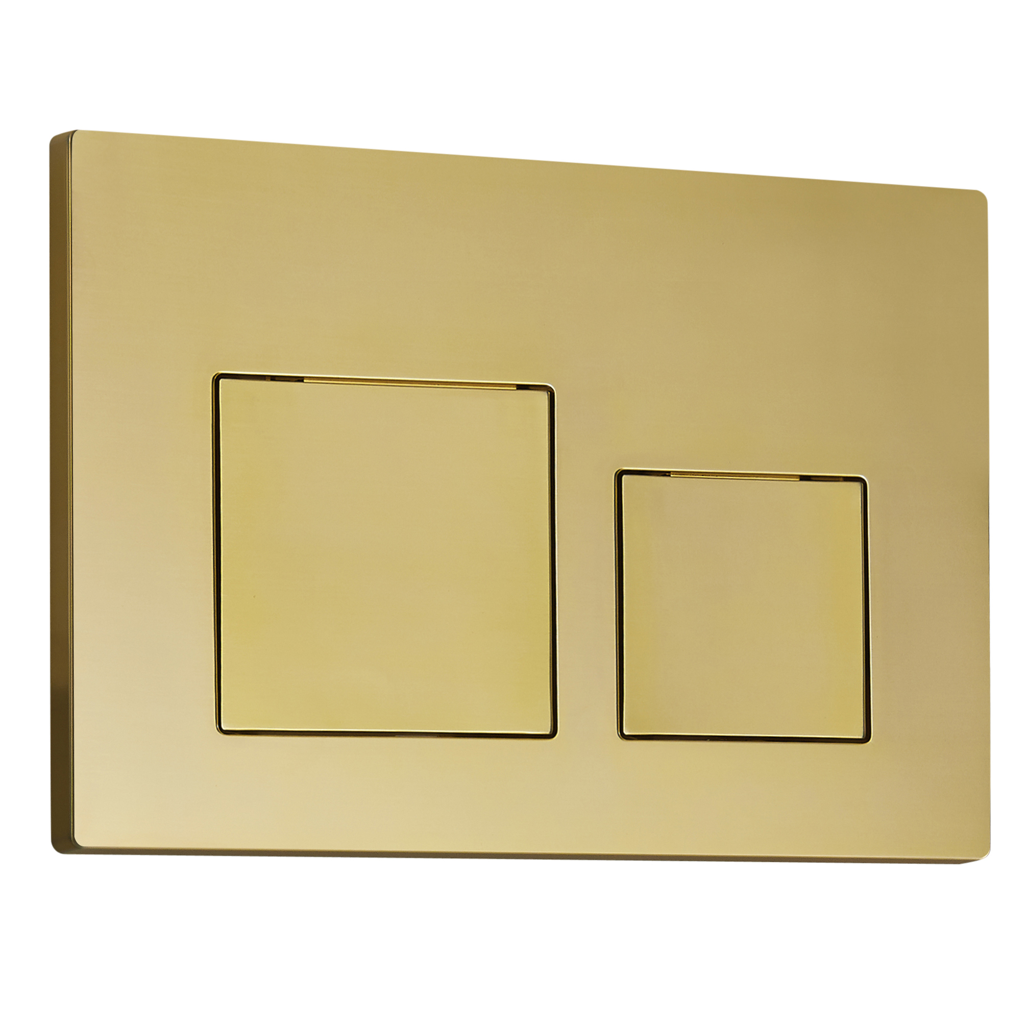 Кнопка слива RGW SWH-09Gb, цвет золото brush, размер 240х160